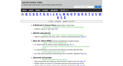 Desktop Screenshot of cancerbooksindex.com