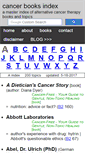 Mobile Screenshot of cancerbooksindex.com